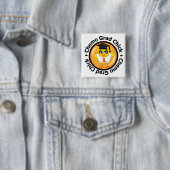 Leukemia Chemo Afstudeerder Chick Vierkante Button 5,1 Cm (In situ)