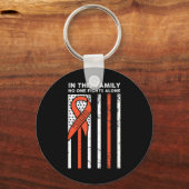 Leukemia Fight Cancer Sleutelhanger (Voorkant)