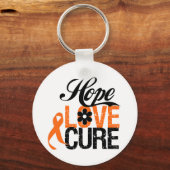 LEUKEMIA Hope Love Cure Gifts Sleutelhanger (Voorkant)