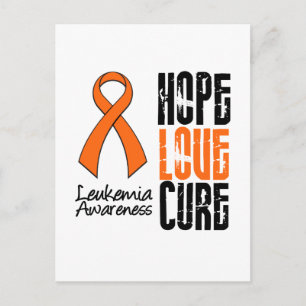 Leukemia Love Cure Ribbon Briefkaart