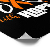 leukemia Outfit Gift for a leukemia Cancer Patient Poster (Hoek)