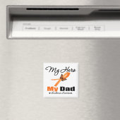 Leukemia Ribbon My HERO My Dad Magneet (Insitu (Vaatwasser))