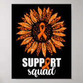 Leukemia Support Squad-Shirt Poster (Voorkant)