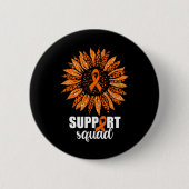 Leukemia Support Squad-Shirt Ronde Button 5,7 Cm (Voorkant)