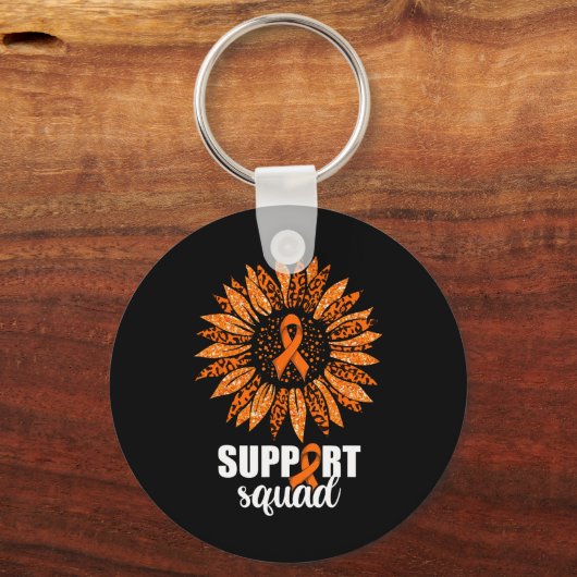 Leukemia Support Squad-Shirt Sleutelhanger (Voorkant)