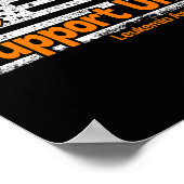 Leukemia Support Unit Flag Blood Cancer Leukemia A Poster (Hoek)