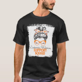 Leukemia Warrior Awareness Support Message Bun for T-shirt (Voorkant)