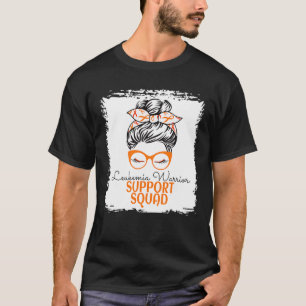 Leukemia Warrior Awareness Support Message Bun for T-shirt