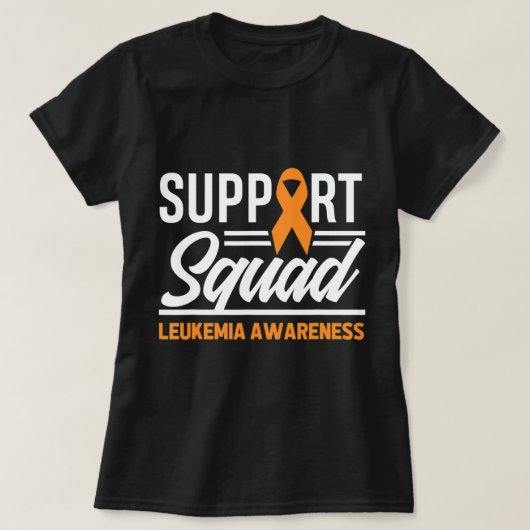 Leukemia Warrior Support Squad Leukemia Cancer Awa T-shirt (Design voorkant)