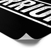 Leukemia Warrior - Verticaal Oranje kankerbewustzi Poster (Hoek)