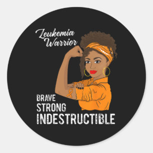 Leukemie Aankomst of niet-destructieve kanker Over Ronde Sticker