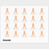 Leukemie Advocate White Square Sticker (Vel)