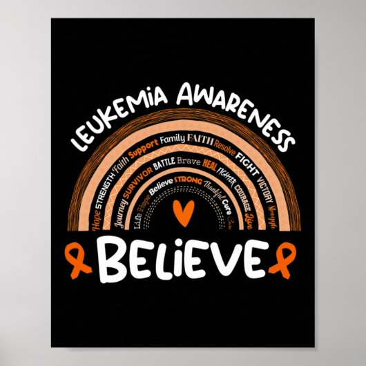 Leukemie Awareness Month Leukemie Poster (Voorkant)
