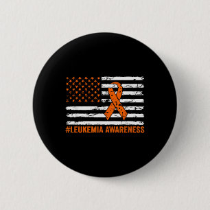 Leukemie Awareness Month Oranje Ribbon Verenigde S Ronde Button 5,7 Cm