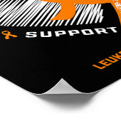 Leukemie Awareness Producten Moeder Vader Vrouwen  Poster (Hoek)