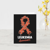 Leukemie Awareness Ribbon 2 Kaart (Gele Bloem)