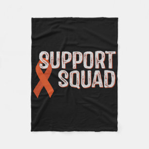 Leukemie Awareness Support Squad Comfort Kleuren e Fleece Deken