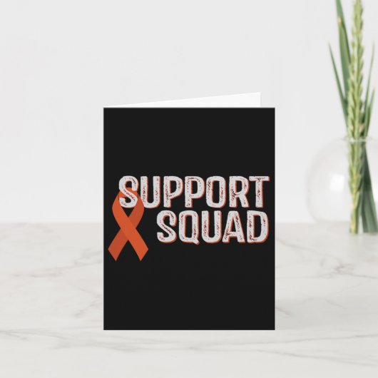 Leukemie Awareness Support Squad Comfort Kleuren e Kaart (Voorkant)
