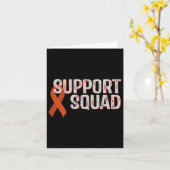 Leukemie Awareness Support Squad Comfort Kleuren e Kaart (Gele Bloem)
