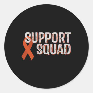 Leukemie Awareness Support Squad Comfort Kleuren e Ronde Sticker