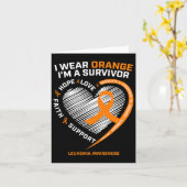 Leukemie Awareness Survivor Gifts Mannen Vrouwen K Kaart (Gele Bloem)