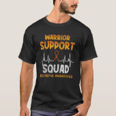 Leukemie Awareness Warrior Support Squad voor Mann T-shirt (Voorkant)
