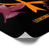 Leukemie Awareness Warrior Survivor Support Squad Poster (Hoek)