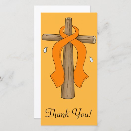 Leukemie Bedankkaart (Voorkant / Achterkant)