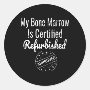 Leukemie Beenmerg Aplastische anemie Bewustheid Ronde Sticker