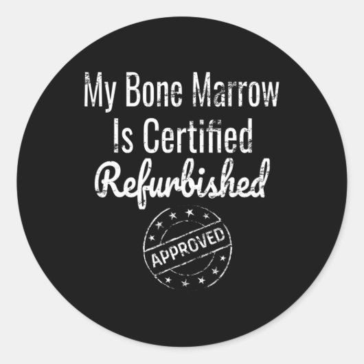 Leukemie Beenmerg Aplastische anemie Bewustheid Ronde Sticker (Voorkant)