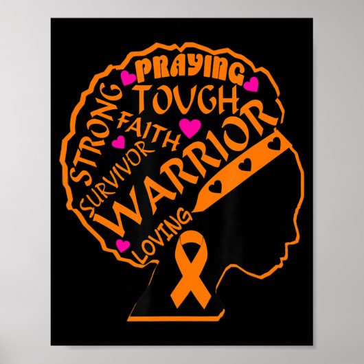 Leukemie Bewustheid Afrikaanse Amerikaanse vrouwen Poster (Voorkant)