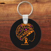 Leukemie Bewustheid Afrikaanse Amerikaanse vrouwen Sleutelhanger (Voorkant)