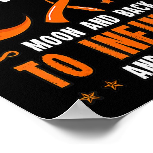 Leukemie Bewustheid Bloedkanker Beenmerg Gift Poster (Hoek)