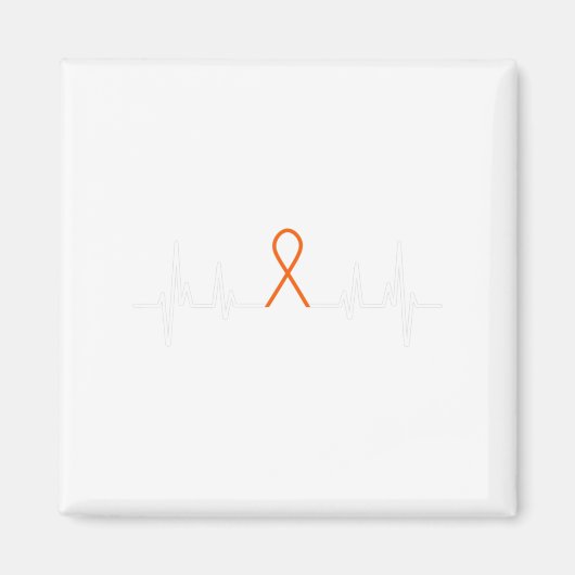 Leukemie Bewustheid Bloedkanker Oranje Lint Magneet (Voorkant)