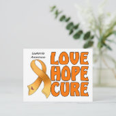 Leukemie Bewustheid Briefkaart (Staand voorkant)