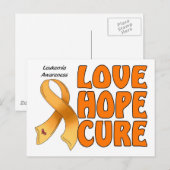 Leukemie Bewustheid Briefkaart (Voorkant / Achterkant)