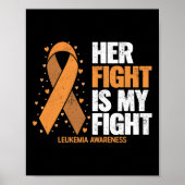 Leukemie Bewustheid Haar strijd is mijn strijd teg Poster (Voorkant)