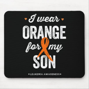 Leukemie Bewustheid Ik draag Oranje lint voor mijn Muismat