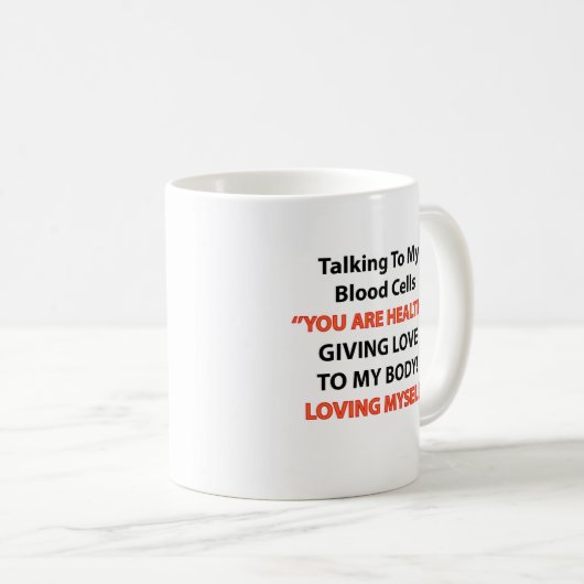 Leukemie Bewustheid Koffiemok (Voorkant rechts)
