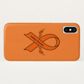 Leukemie Bewustheid Koolstof met vleugels Case-Mate iPhone Case (Achterkant (horizontaal))
