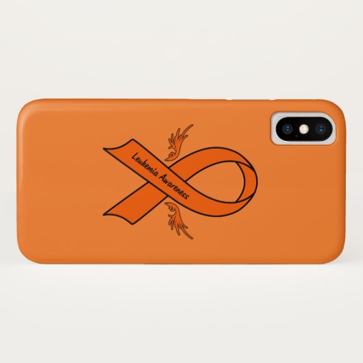 Leukemie Bewustheid Koolstof met vleugels Case-Mate iPhone Case (Achterkant (horizontaal))