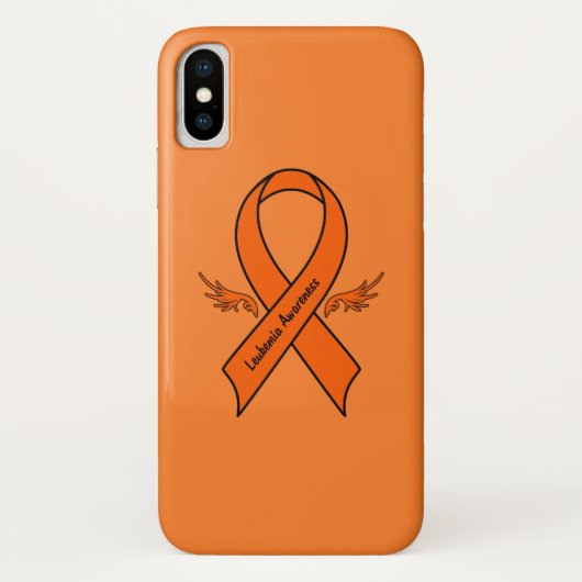 Leukemie Bewustheid Koolstof met vleugels Case-Mate iPhone Case (Achterkant)