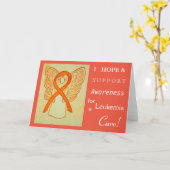 Leukemie Bewustheid Koolstofgehalte Wenskaart Kaart (Gele Bloem)