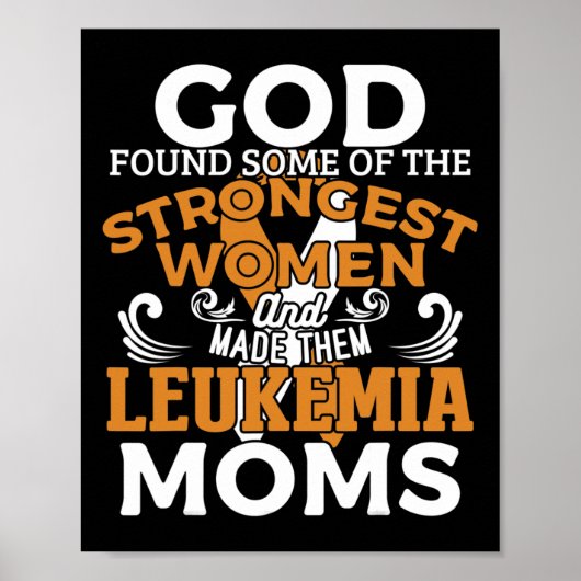 Leukemie Bewustheid Oranje lintje Poster (Voorkant)