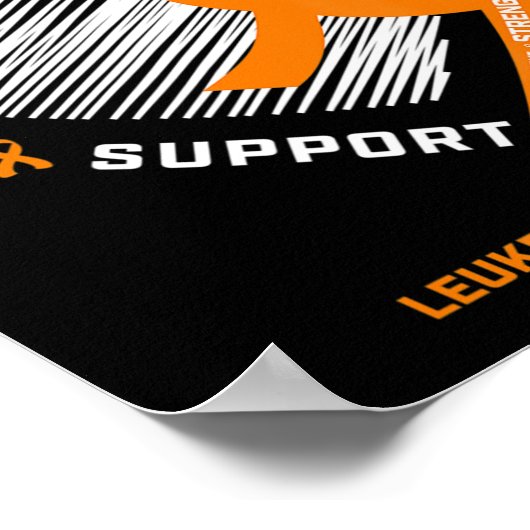 Leukemie Bewustheid Pap Mannen Vrouwen geven leuke Poster (Hoek)