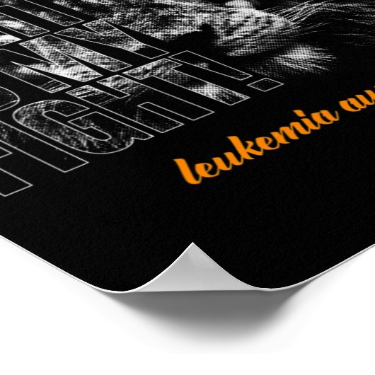 Leukemie Bewustheid Poster (Hoek)