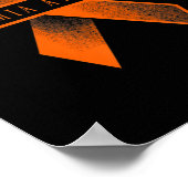 Leukemie Bewustheid Ribbon Poster (Hoek)