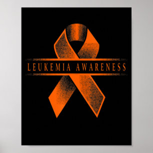 Leukemie Bewustheid Ribbon Poster