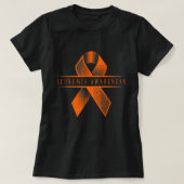 Leukemie Bewustheid Ribbon  T-shirt (Design voorkant)