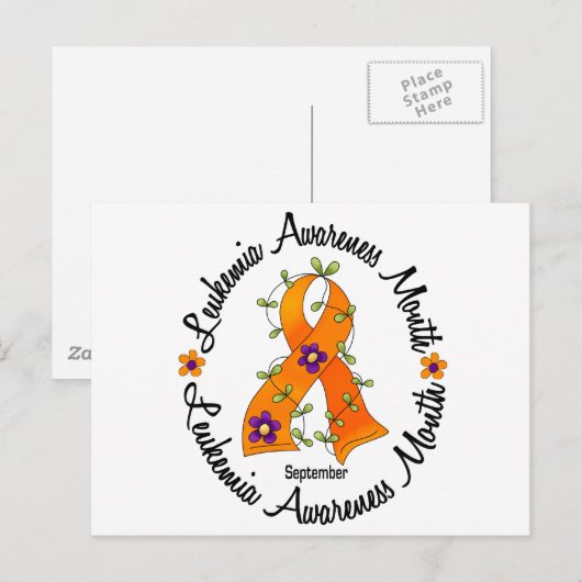 Leukemie Bewustmakende Maand Bloed Lint 3 Briefkaart (Voorkant / Achterkant)